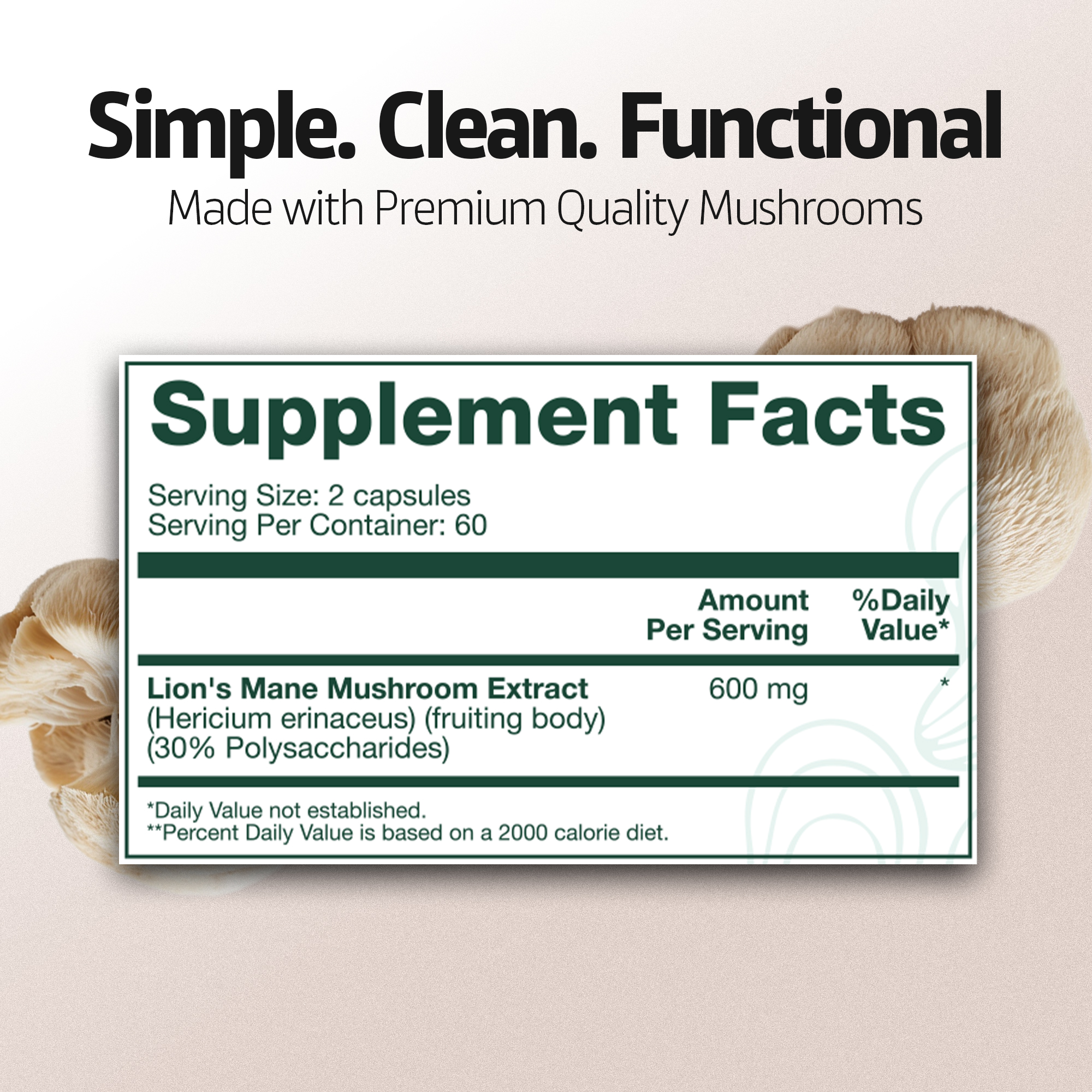 Supplement Facts Panel